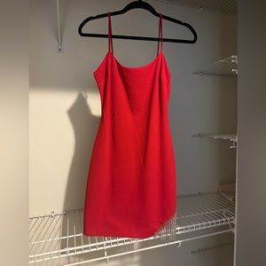 City Studio Red Mini Dress With Rhinestone Fringe Size 7